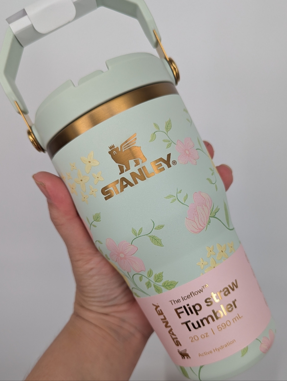 NEW STANLEY floral IceFlow Flip Straw Tumbler water cup Spring Blossoms 20 oz